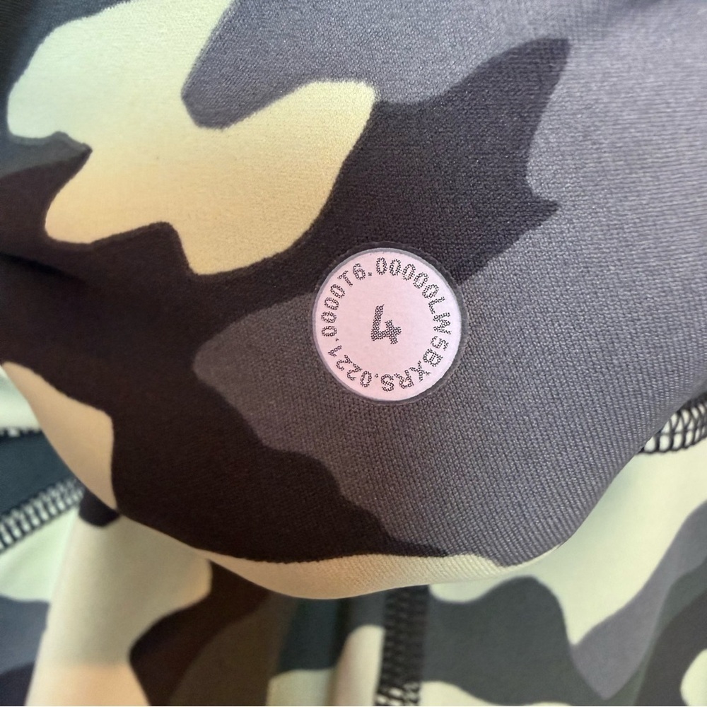 Lululemon Fast and Free High-Rise Tight 25” Pockets - Camo Yellow Multi Size 4 - Picture 8 of 12